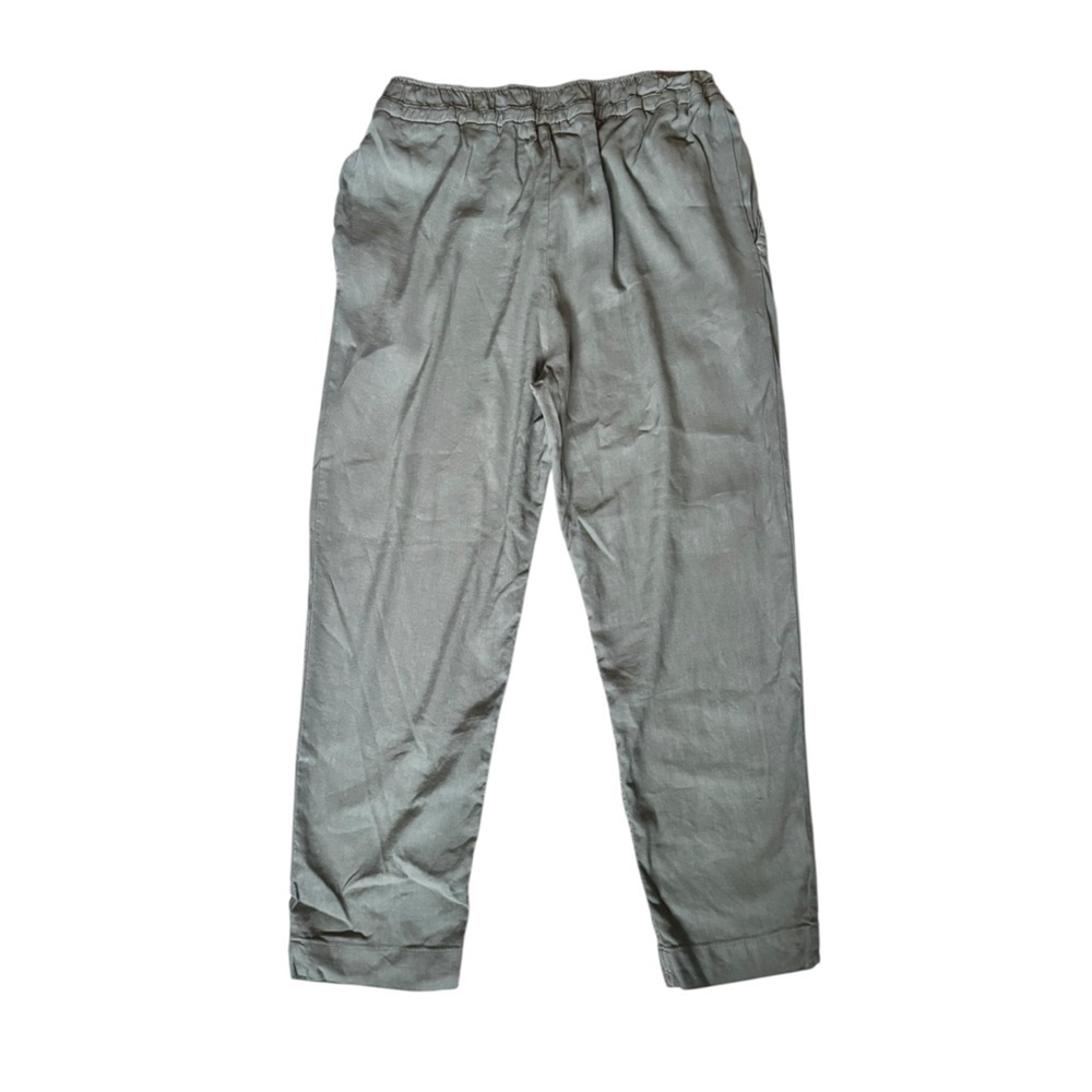 Monrow Grey Linen Blend Jogger Pants Minimalist Coastal Casual Small E56 - Picture 5 of 7